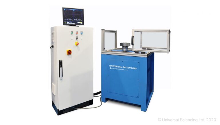 A machine with a blue machine and a white background.