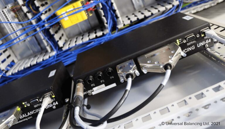 A group of wires and cables in a rack.