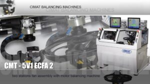 Engine cooling fan with motor balancing machine